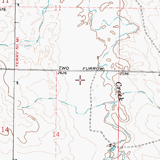Topographic Map of Hedstrom Post Office (historical), MT