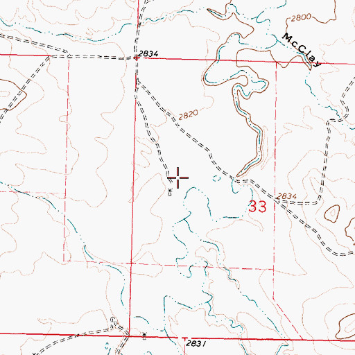 Topographic Map of Friel Post Office (historical), MT