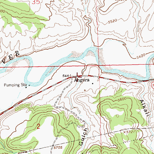 Topographic Map of School Gulch, CO