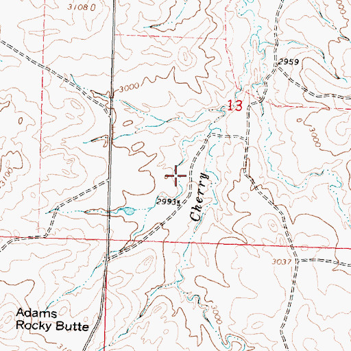 Topographic Map of Anad Post Office (historical), MT