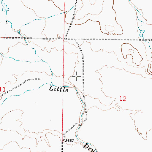 Topographic Map of Allen Post Office (historical), MT