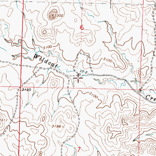 Topographic Map of Grisdella (historical), MT