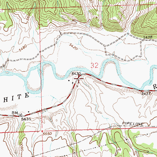 Topographic Map of Burnt Gulch, CO