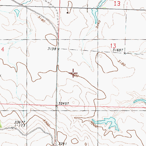 Topographic Map of Antrim Post Office (historical), MT