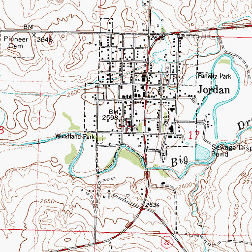 Topographic Map of Kariotis Park, MT