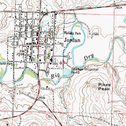 Topographic Map of The Church of Jesus Christ of Latter Day Saints, MT