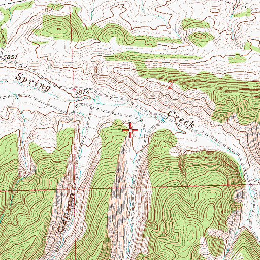 Topographic Map of Hog Canyon, CO