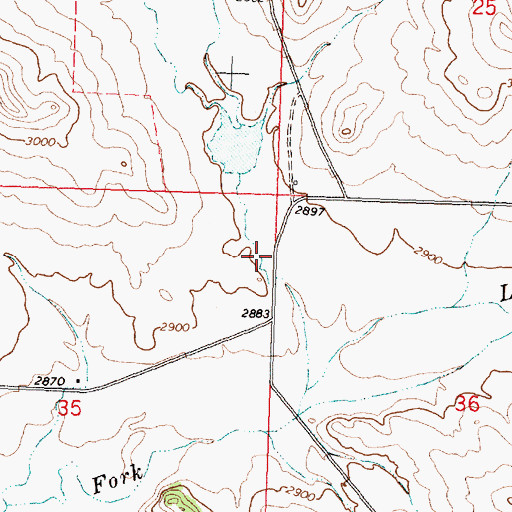 Topographic Map of Dilo Post Office (historical), MT