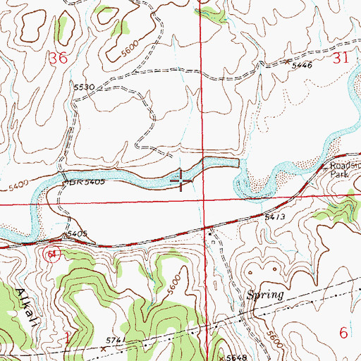 Topographic Map of Boise Creek, CO