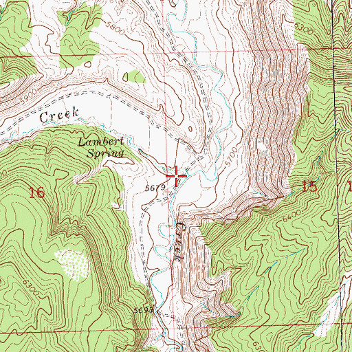 Topographic Map of Greasewood Creek, CO