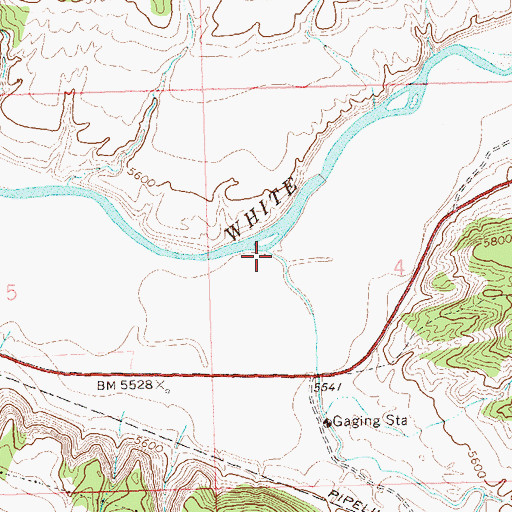 Topographic Map of Yellow Creek, CO