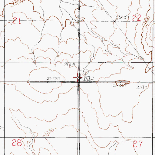 Topographic Map of Southview School, MT