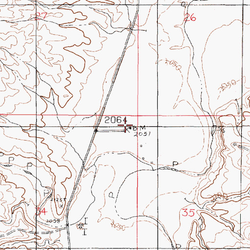 Topographic Map of Turner School (historical), MT