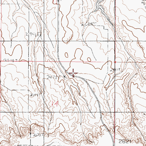 Topographic Map of Kellogg Post Office (historical), MT