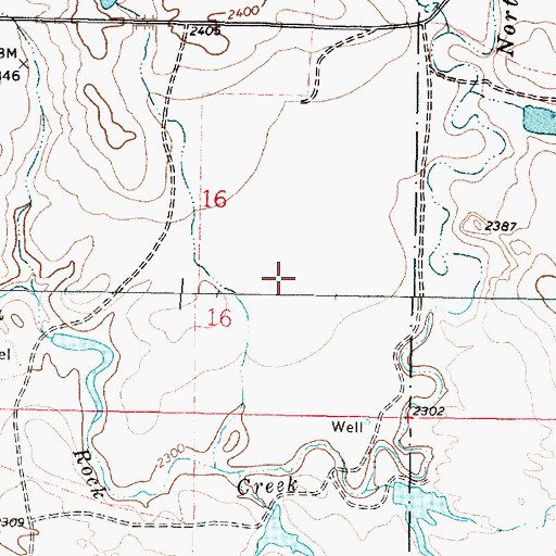 Topographic Map of Bonin Post Office (historical), MT