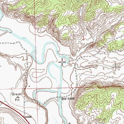 Topographic Map of Smizer Gulch, CO