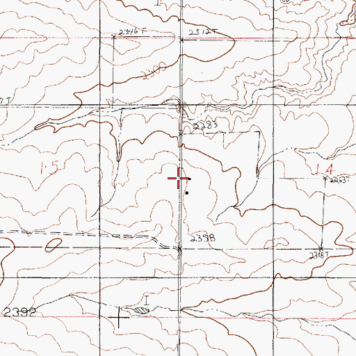 Topographic Map of Sand Creek Post Office (historical), MT
