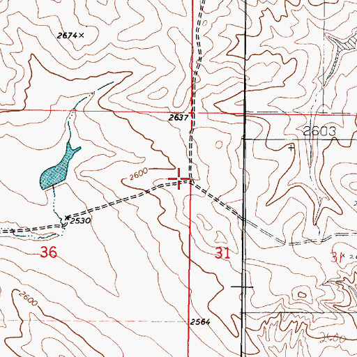 Topographic Map of Quam Post Office (historical), MT
