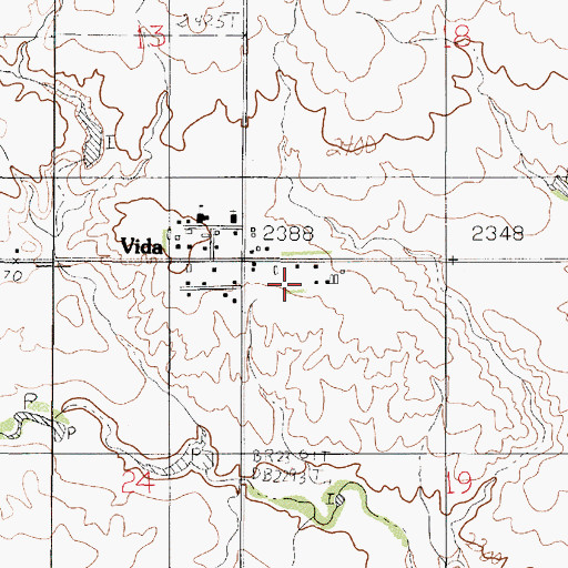Topographic Map of Presserville (historical), MT