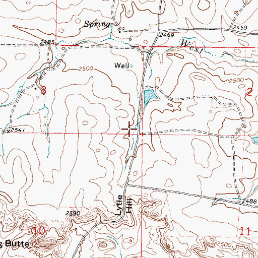 Topographic Map of Pattonhill Post Office (historical), MT