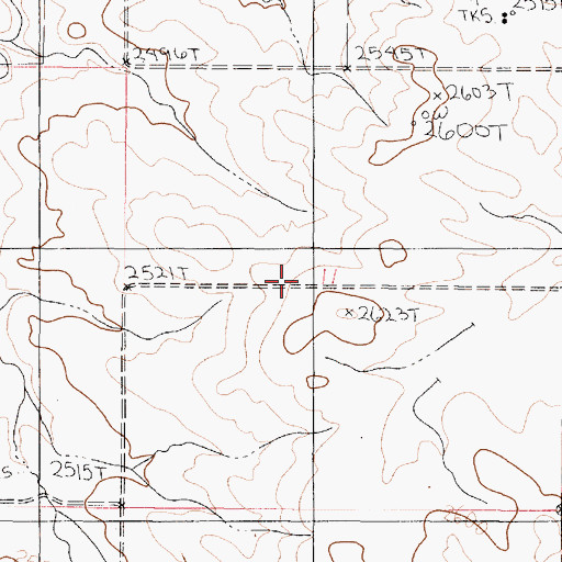 Topographic Map of Hamblin (historical), MT