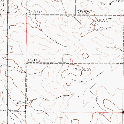 Topographic Map of Hamblin School (historical), MT