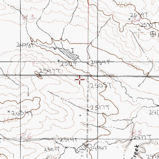 Topographic Map of McCone Post Office (historical), MT