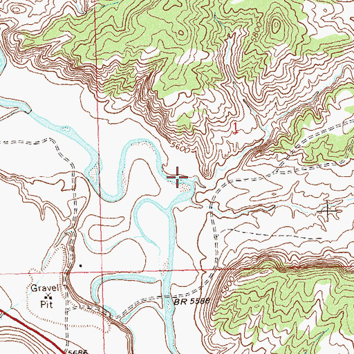 Topographic Map of Colorow Gulch, CO