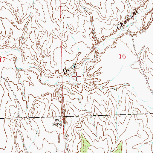 Topographic Map of Open Gulch, CO