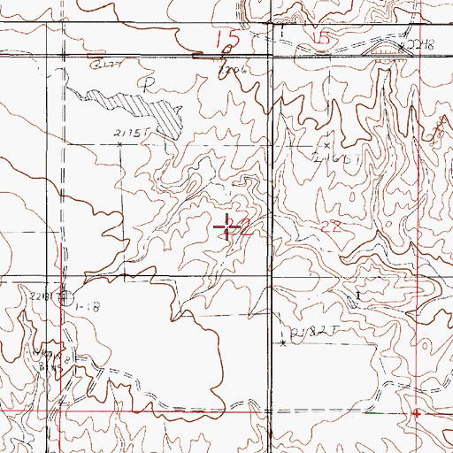 Topographic Map of Trinity Lutheran Church (historical), MT