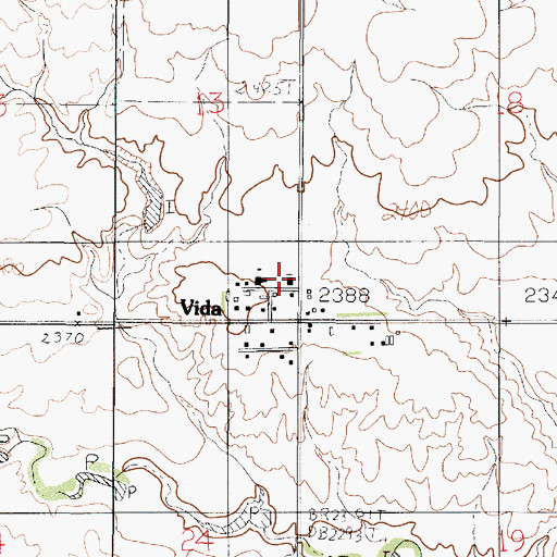 Topographic Map of Saint Anns Church, MT