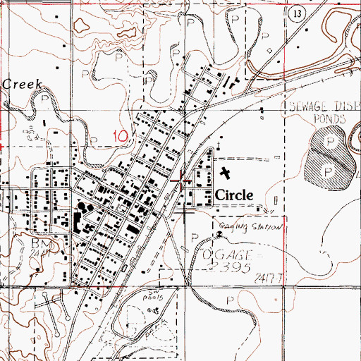 Topographic Map of United Christian Church, MT