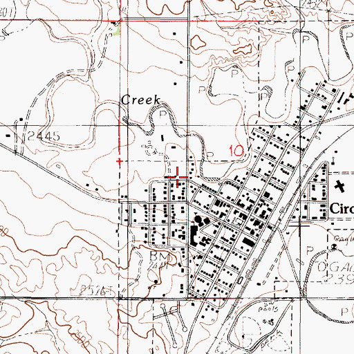 Topographic Map of Stephensons Trailer Court, MT
