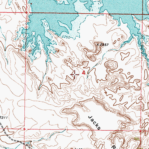 Topographic Map of McGuire Creek Recreation Area, MT