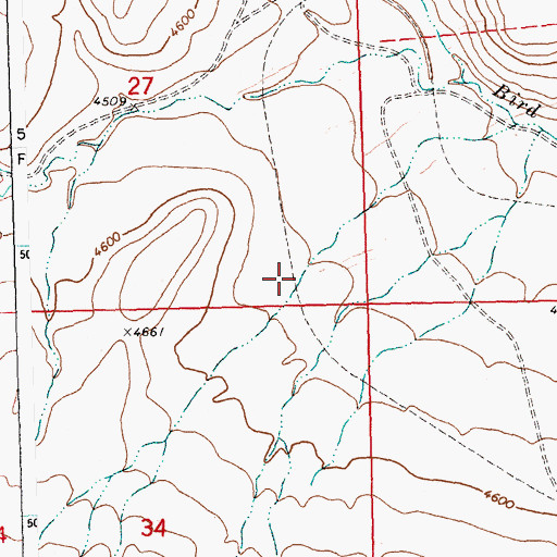 Topographic Map of Chicopee (historical), MT