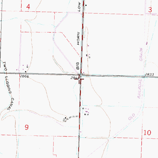 Topographic Map of Carperville (historical), MT