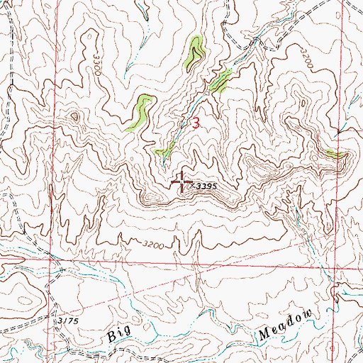 Topographic Map of Gracy Butte, MT