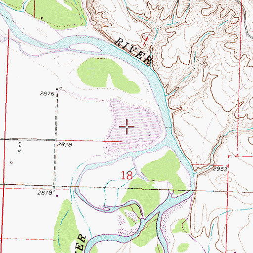 Topographic Map of Arapooish Pond, MT
