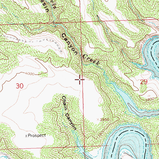Topographic Map of Barrys Landing Campground, MT