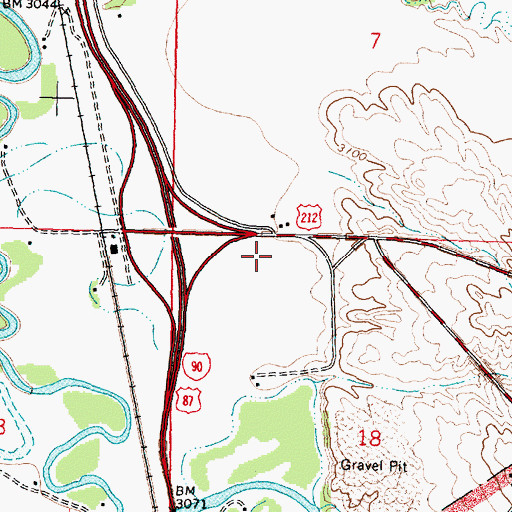 Topographic Map of Little Big Horn Camp, MT