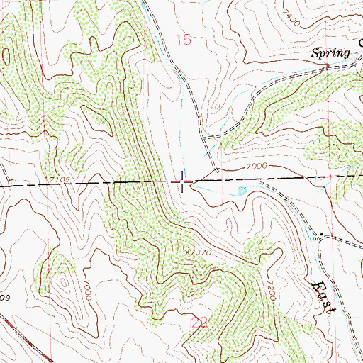 Topographic Map of Gower Gulch, CO