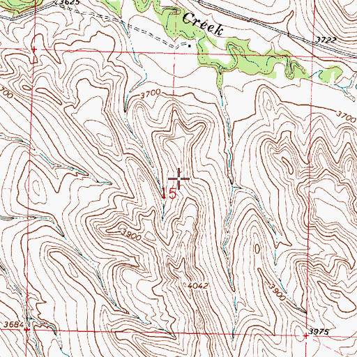 Topographic Map of Grey Blanket School (historical), MT