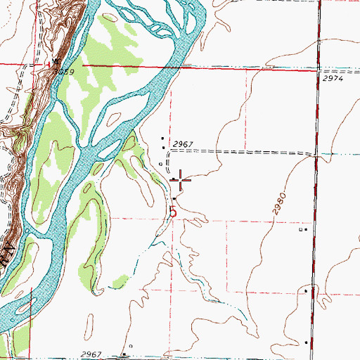 Topographic Map of Halfway School (historical), MT