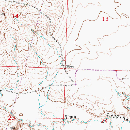 Topographic Map of Hart School (historical), MT