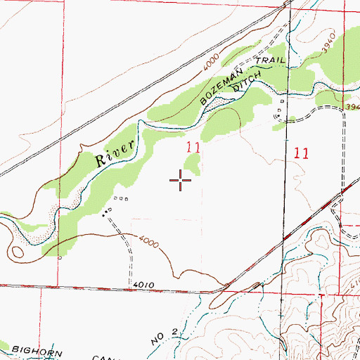 Topographic Map of Little Horn School (historical), MT