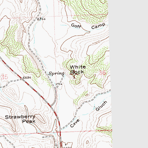 Topographic Map of White Rock, CO