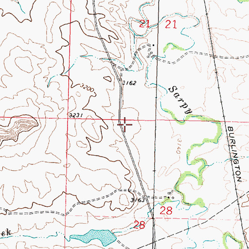 Topographic Map of Wight School (historical), MT