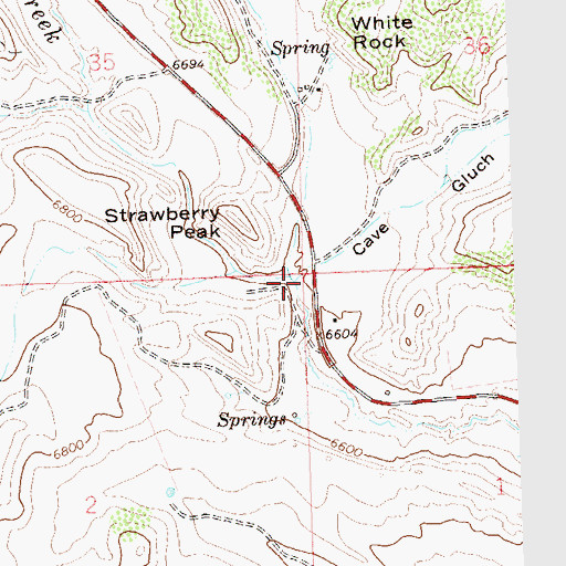 Topographic Map of Cave Gulch, CO