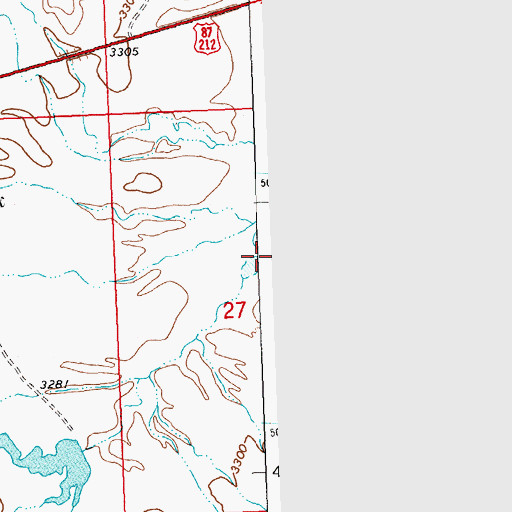 Topographic Map of Ronald (historical), MT