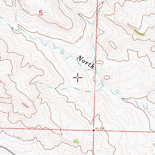 Topographic Map of Bluffer Post Office (historical), MT